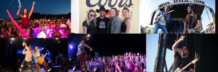 Ambiance du festival country en 2018
