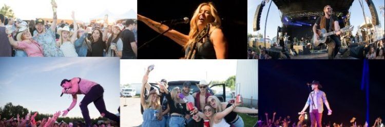 Ambiance du festival country en 2018